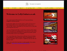 Tablet Screenshot of leftyguitars.co.uk